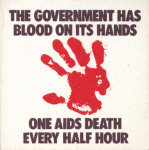 The government has blood on its hands. One AIDS death every half hour.