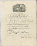 Marriage Certificate [between Harvey Burdell and Emma Augusta Cunningham], October 28th, 1856