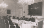 Moe Berg during meeting at Hitler's Guest House