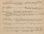 Manuskript mit diversen Klavierubungen von Brahms' sowie