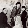 Erich Korngold with wife Luise and son George aboard the SS Normandie