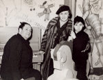 Erich Korngold with wife Luise and son George aboard the SS Normandie