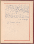 Testimony and signature: Leo Tolstoy, graf, 1828-1910