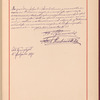 Testimony and signature: Anton Rubinstein, 1829-1894