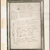 Bizet, Georges, 1838-1875. [Carmen. Libretto (sketches)]