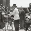 Stuff Smith, Doc Walker, Jonah Jones and Ben Webster performing at the Carnival of Swing on Randall's Island