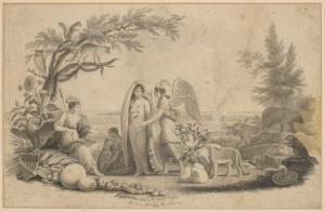 Science unveiling the beauties of nature to the genius of America, 1814.]