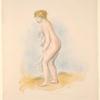 Baigneuse debout en pied