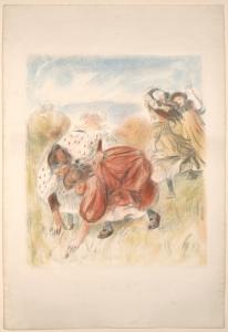 Enfants jouant à la balle.