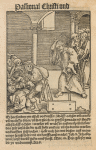 Christ throwing the money-chargers out of the temple