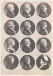 Page from the St.-Mémin collection of portraits. With detail of Colonel Boyd. 1802