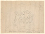 Study for painting of Jackson borne from the field