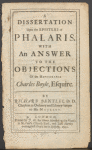 A dissertation upon the Epistles of Phalaris