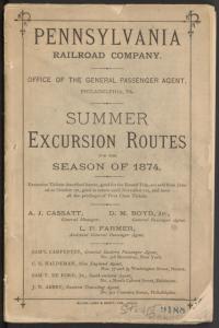 Summer excursion routes for the season of 1874