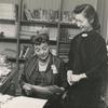 Regina Andrews (seated) with librarian Edna Law