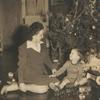 Ella Weaver and son Robert, Jr. at Christmas time.