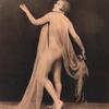 Partially clad female impersonator in erotic pose