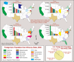 Foreign-born population from Africa by state, 2000