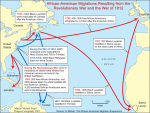 African-American migrations resulting from the Revolutianary War and the War of 1812