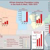 African American population living in the West & North, 1850-1870