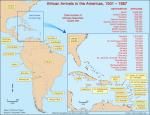 African arrivals in the Americas, 1501-1867