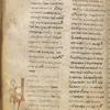 Portrait of the evangelist Matthew in margin