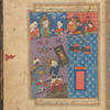 'Alî, the son-in-law of Muhammed, with a veiled face, storms the fortress of Khaybar