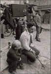 Elia Kazan on the set of the movie "Man on a Tight Rope."