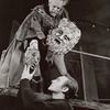 Raymond Massey and Christopher Plummer in the stage production J.B.