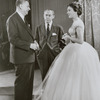 Oscar Hammerstein II, Richard Rodgers, and Julie Andrews during rehearsal for the television special Cinderella