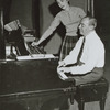 Julie Andrews and Richard Rodgers in rehearsal for the television special Cinderella