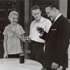 Vivian Blaine, Steve McQueen, and Frank Silvera in the stage production A Hatful of Rain
