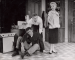 Harry Guardino, Steve McQueen, and Vivian Blaine in the stage production A Hatful of Rain