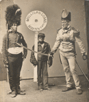 Harrigan and Hart in the stage sketch The Mulligan Guard.