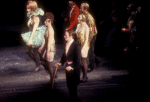 Joel Grey and cast in the stage production Cabaret