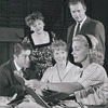 Farley Granger, Ruth White, Julie Harris, Larry Hagman, and June Havoc in the stage production The Warm Peninsula