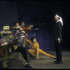 Chita Rivera, Dick Van Dyke (in blindfold), and chorus in Bye Bye Birdie