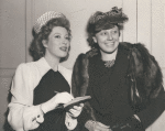 Greer Garson and unidentified woman