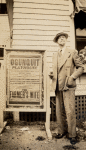 Daniel Frohman standing outside the Ogunquit Playhouse