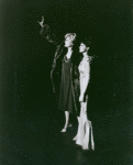 Angela Lansbury and Zan Charisse in the stage production Gypsy.