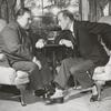 Thomas Gomez and Basil Rathbone in the stage production Sherlock Holmes