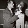 Basil Rathbone with bust of himself