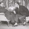 Thomas Gomez and Basil Rathbone in the stage production Sherlock Holmes