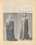Publicity photos of (left) Mme. Adeline Dudley as the Sorrowful Mother and Mme. Vera Sergine in the stage production The Martyrdom of Saint Sebastian. The Theatre Magazine, July 1911, pg. 6