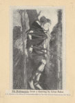Ida Rubinstein from a drawing by Léon Bakst As St. Sebastian in the Dubussy-D'Annunzio-Bakst Ballet of That Name Recently Produced at the Paris Opera