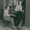 Al Siegel and Ethel Merman in rehearsals for the stage production Girl Crazy