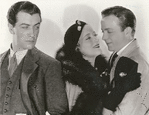 Publicity photo of Robert Taylor, Peggy Wood, and Frank Melton in the motion picture Merry Andrew aka Handy Andy