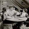 Clare Sanders?, Greer Garson, and Christopher Severn? in the motion picture Mrs. Miniver