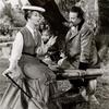 Greer Garson and unidentified actor in the motion picture Mrs. Parkington