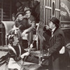 Una O'Connor, Jean Harlow, Robert Taylor, and Herbert Evans in th emotion picture Personal Property